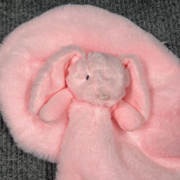 Apricot Lamb Lovey Security‎ Blanket Pink Bunny 13x13 Stuffed Animal Toy Plush - Picture 15 of 16